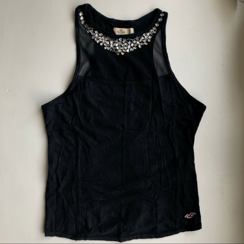 Hollister rhinestone top